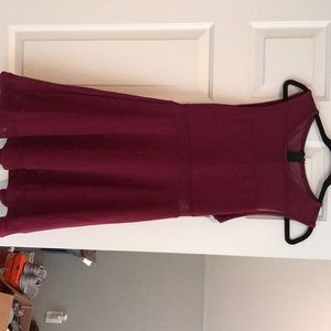 Maroon Express dress